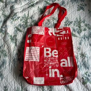 Lululemon Sustainable Tote Bag Red Large